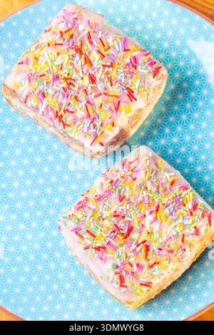 The Delicious Dessert Company Raspberry Funfetti Yum Yums Stock Photo