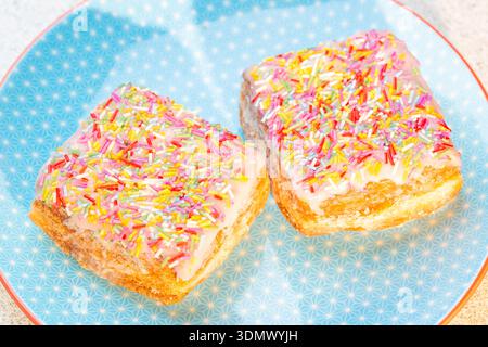 The Delicious Dessert Company Raspberry Funfetti Yum Yums Stock Photo