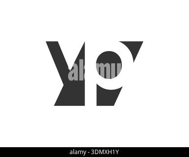 YP creative geometric initial based modern and minimal logo. Letter y p trendy fonts. Universal professional elegant techno vector design. Stock Vector