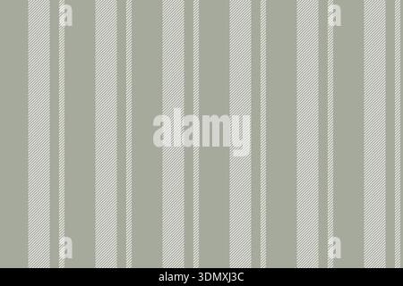 Kit background pattern textile, full lines fabric stripe. Present vertical seamless vector texture in pastel and sterling silver colors palette. Stock Vector