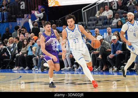 Orlando Magic Forward Noah Penda Center Steals The Ball Away From 