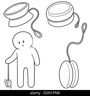 vector set of yoyo Stock Vector