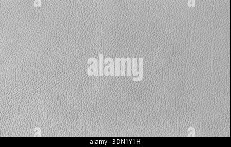 Natural genuine light gray leather texture. The surface structure of natural leather with a relief pattern. Background, Desktop wallpaper, backdrop Stock Photo