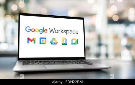 Google Workspace productivity tools and apps Stock Photo