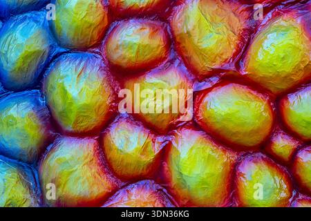 Abstract colorful spherical surface pattern Stock Photo