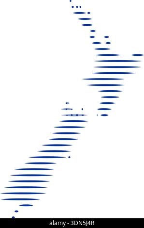 New Zealand vector logo icon border symbol Stock Vector