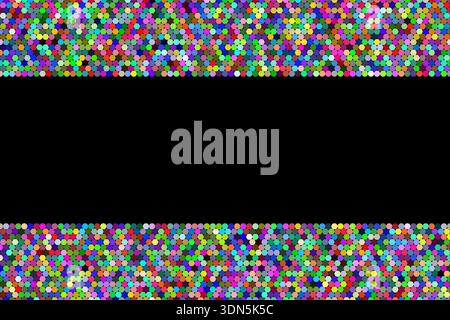 Colorful circles frame geometric abstract background vector design Stock Vector