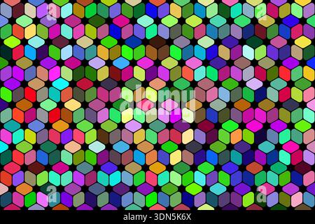Colorful abstract cubes geometric pattern background design Stock Vector