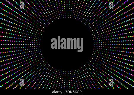 Sparkling dots circle abstract background vector design Stock Vector