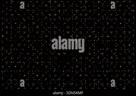 Golden abstract tech pattern particles background design Stock Vector