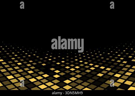 Perspective squares halftone abstract background vector design Stock Vector