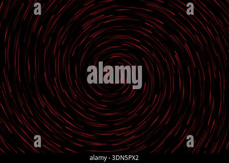 Red abstract spiral circle waves background design Stock Vector