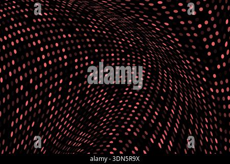 Wavy dots circles abstract background vector design Stock Vector