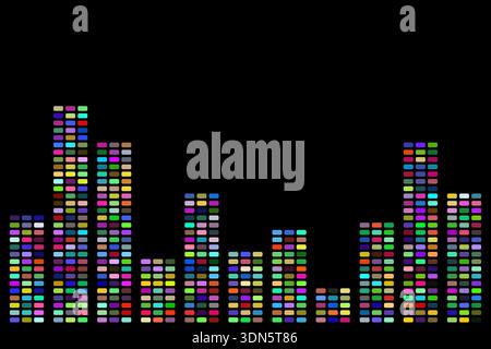 music equalizer abstract background wallpaper Stock Vector