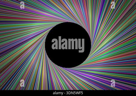 circle lines frame abstract background Stock Vector