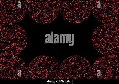geometric frame with circles abstract background Stock Vector