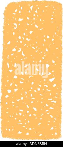 Crayon Scribble Rough Patch Box Stock Vector