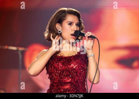 Raye performing live on 5 February 2026 in Oslo, Norway Stock Photo