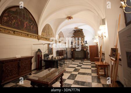 mayors desk in ratusz glownego miasta main town hall museum of gdansk poland Stock Photo
