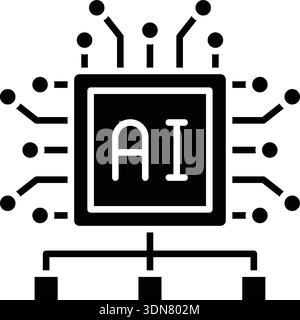 AI Algorithm Icon vector Image. Suitable for web applications, and mobile apps. Stock Vector