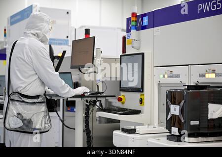 Illustration picture shows the inauguration of the NanoIC pilot line at ...