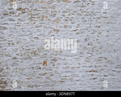 Vintage limewashed masonry wall Big design Stock Photo