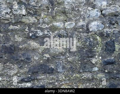 Old exterior wall with subtle mineral staining. Stock Photo