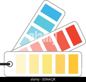 Color palette icon. Painting shade creative choice Stock Vector