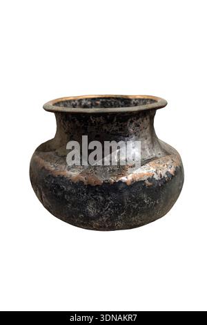 Deghchi. Small size for daily use. Pot used for cooking pulao, mutton, etc. Stock Photo