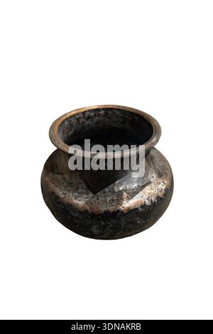 Deghchi. Small size for daily use. Pot used for cooking pulao, mutton, etc. Stock Photo
