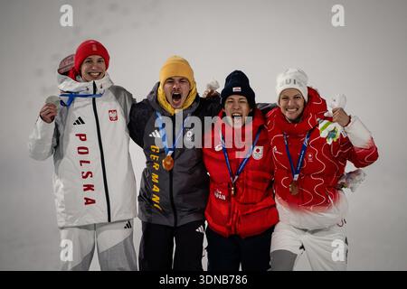 Philipp Raimund Deutschland Celebrating His Gold Medal Ski Jumping Philipp Raimund Deutschland Celebrating His Gold Medal Ski Jumping Men Normal Hill Milano Cortina 2026 Olympic Games 09 02 2026 Photo By Hmb Mediamarc Usa 3dnb786 
