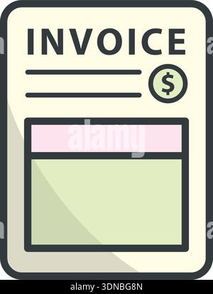 invoice vector icon modern simple vector illustration Stock Vector ...