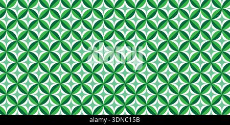 Seamless repeating geometric floral motif pattern. Stock Vector