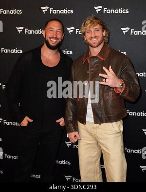 Mike Majlak, Logan Paul attend the 2026 Fanatics Super Bowl Party on