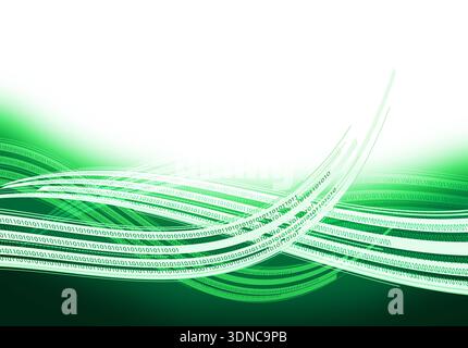 data wave code Stock Photo