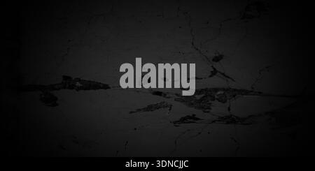 High-contrast dark grey cement texture with prominent cracks, weathered patches and gritty industrial feel. Perfect for moody backgrounds urban design Stock Photo