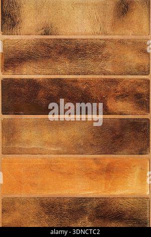 Brown facing tile texture closeup as a background Stock Photo