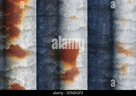 macro corrugated iron Stock Photo