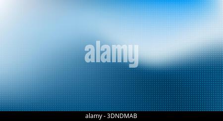 Blurry abstract background with a soft gradient blending deep blue into white and dotted pattern. Minimalist and modern design, ideal for presentation Stock Vector