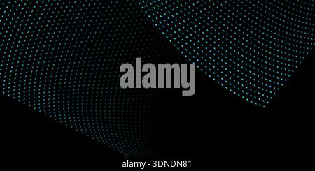 Two faint wavy halftone patterns in soft blue at the top over black background, adding a clean, minimal, and dynamic touch for modern, tech, or abstra Stock Vector