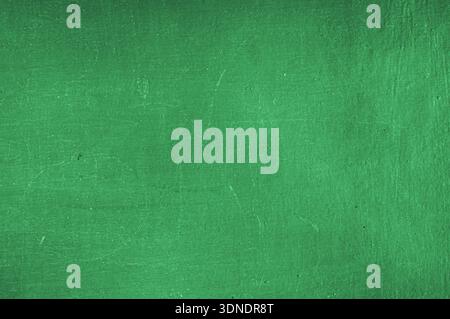 Drawing board with erase chalk marks on green chalkboard background, dusty smudges and soft streaks, classroom blackboard texture with space for text, Stock Photo