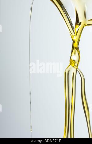 Abstract oil splashes and drips for luxury design. Stock Photo