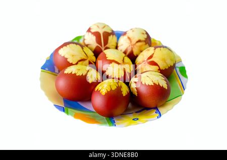 Easter eggs a background. Bright, beautiful and celebratory Stock Photo