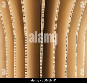 house furniture made with cardboard. Artistic product handicraft Stock Photo