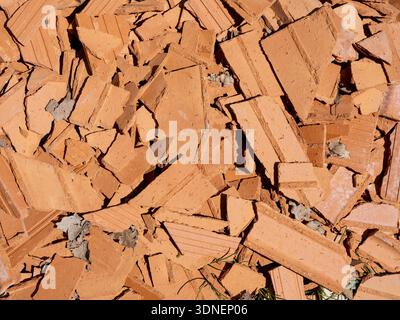 Broken bricks Stock Photo