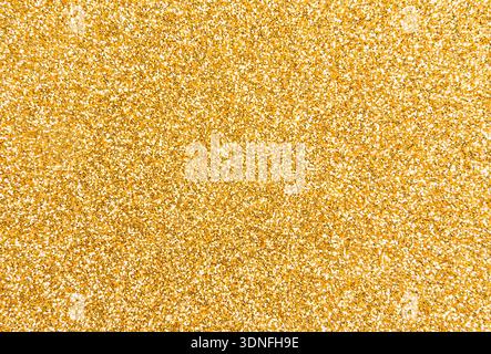 Golden glitter texture background with sequins and sparkles Stock Photo