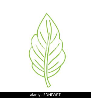 Nature Inspired Leaf Logo Icon Stock Vector