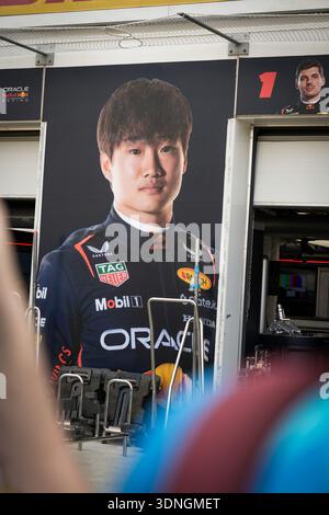Oracle Red Bull Racing Japan Yuki Tsunoda (Oracle Red Bull Racing, Japan, #22) im RB21, BAH, Formel ...