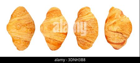 croissant path isolated on white Stock Photo