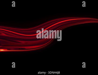 Red motion light Stock Photo